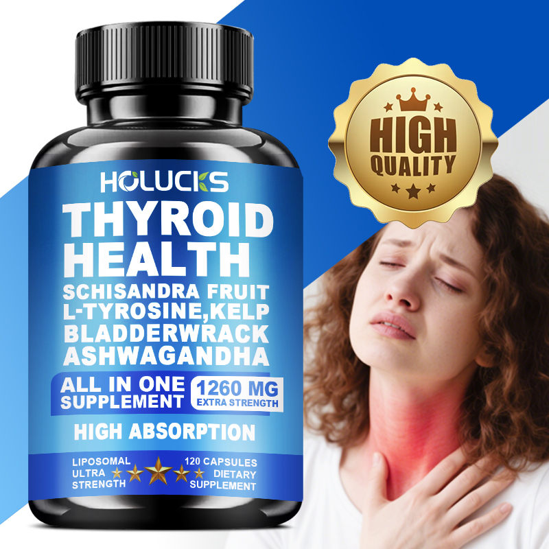 Health Wellness Energy - 甲状腺健康複合サプリメント、甲状腺機能サポート、エネルギー、集中力、免疫力向上、全体的な健康のため