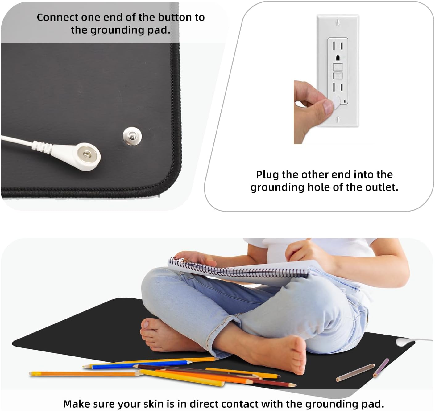 40X60CM 接地マット 接地コード付き 睡眠エネルギー改 - Health Wellness Energy のレビューと価格